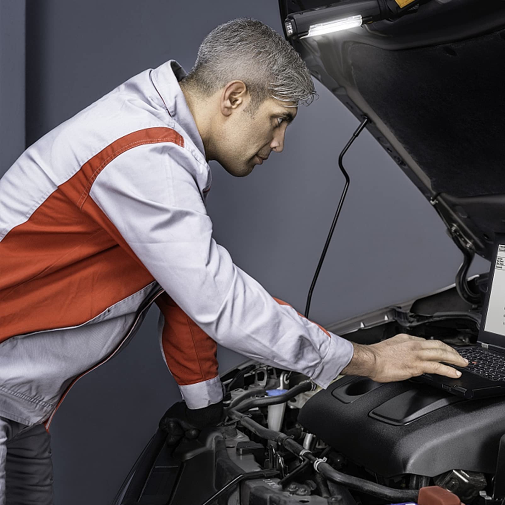 Anneome Comprobador de Batería de Coche Herramienta de Prueba Automática Impresora Idiomas Comprobador de Carga de Batería para Suministros para Automóviles Uso Taller o Garage