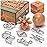 LESONG Brain Teasers Metal and Wooden Puzzles for Kids and Adults 9 Pack, Mind, IQ, and Logic Test and Handheld Disentanglement Games, 3D Coil Cast Wire Chain and Durable Wood Educational Toys