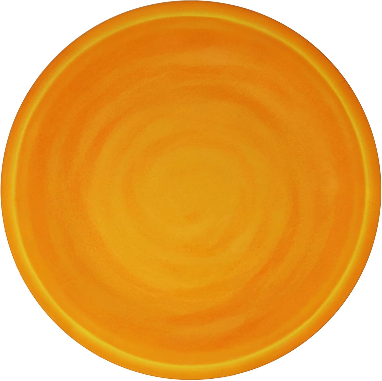 Le Cadeaux Luxury Melamine Dinner Plate 11 inch, Set of 4, Sicily Solid Orange