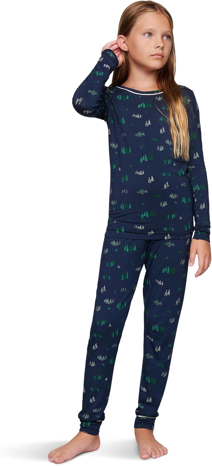 Kids' Comfortable TENCEL Modal Unisex Long Pajama Set