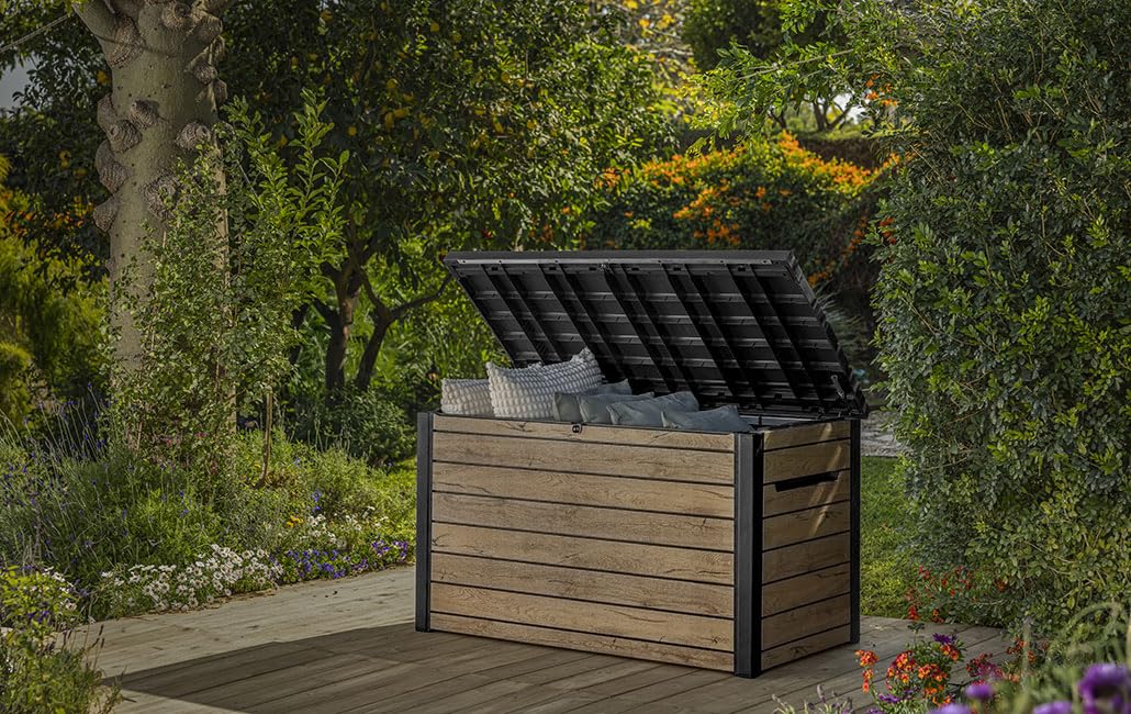 Keter Coffre de jardin Signature 870L - Aspect bois Douglas - 3