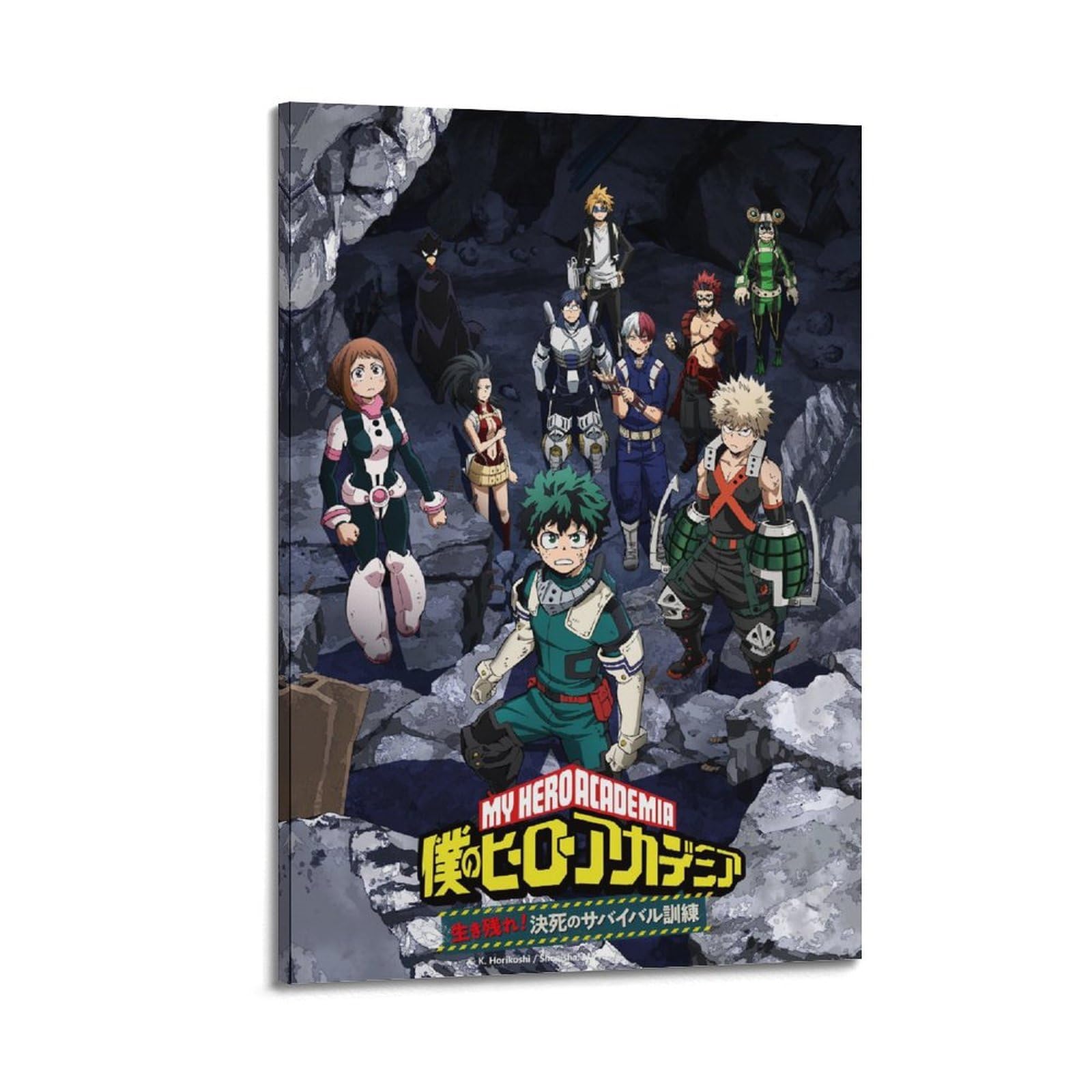 SUDANGDIANZI Anime Mha Poster Canvas Poster And Wall Art Modern Family Bedroom Gym Office Decor Gift 20x30inch(50x75cm) Frame-style