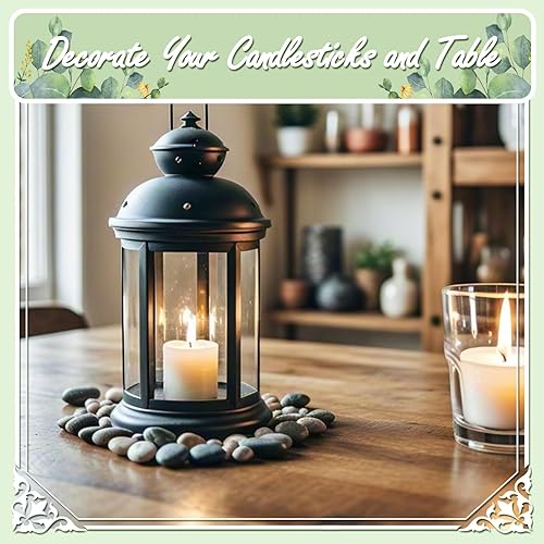 Miniatura 4 de Rocas naturales de río de 11 libras, guijarros de alto pulido para plantas de jardín, piedras decorativas de 1-2 pulgadas, ideal para pecera,