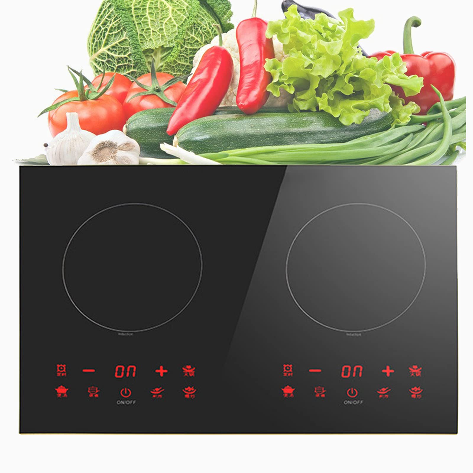 Buy SKUAI Induction Cooktop, 2 Burner Electric Induction Stove Top