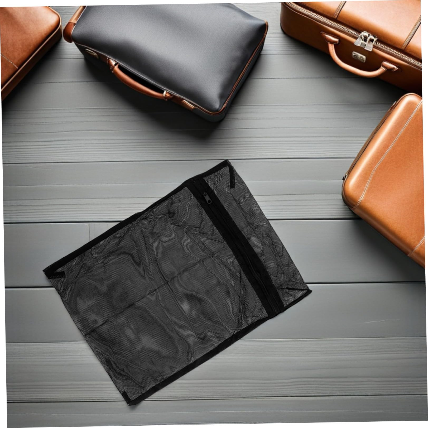 PRETYZOOM 8 Pezzi borsa per biancheria nera sacchetti organizer valigia buste organizer valigia sacchetti per il bucato in per bucato sacchi per lavare i vestiti biancheria intima reggiseni