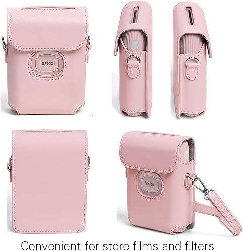 Miniatura 5 de MIni Link 2 - Funda de piel sintética para impresora Fujifilm Instax Mini Link 2 con correa de hombro ajustable