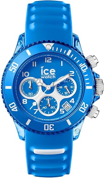 Ice-Watch - ICE aqua Skydiver - Montre bleue pour homme avec bracelet en  silicone - Chrono - 012735 (Grand) : Amazon.fr: Mode