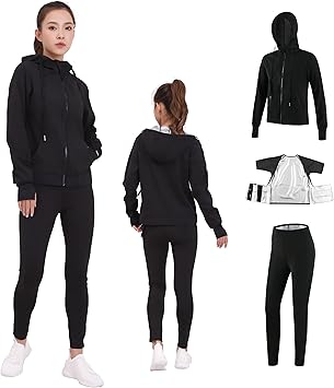 Amazon サウナスーツ レディース 3点別売り ストレッチ素材 シルバーコーティング 大量発汗 快適 美肌 発汗 撥水 洗濯可 Strut One レディース Amazon サウナスーツ レディース 3点別売り ストレッチ素材 シルバーコーティング 大量発汗 快適 美肌 発汗 撥水 洗濯可 Strut One レディース