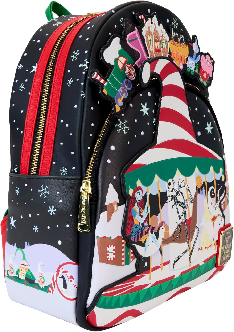 Loungefly Disney NBC Journey To Christmas Town Mini Backpack