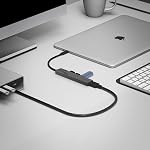 SABRENT Multi-Port USB-C Hub avec livraison d'électricité et HDMI Dehors. 3 USB Un port [HB-SHPU]