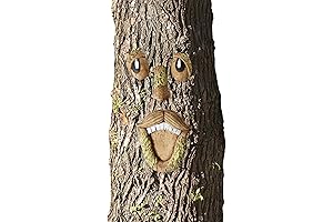 Outdoor Decor Funny Vivid Lifelike Face Ficus Tree Resin Decoration