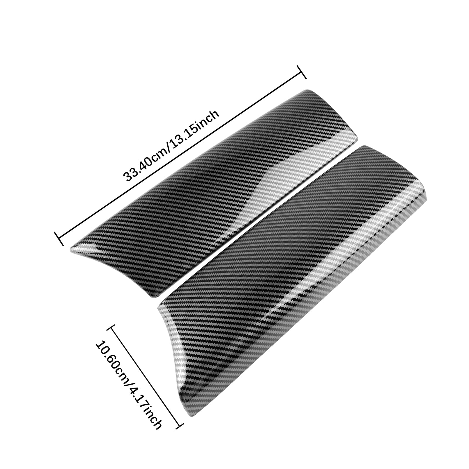 KUNGKIC Auto Armlehnen Box Abdeckung Mittelkonsole Beschützer Trim Aufkleber Innenraum Für Mercedes-benz C Klasse W205 GLC X253 2015-2021 Zubehör,ABS (Kohlefaser-Muster)