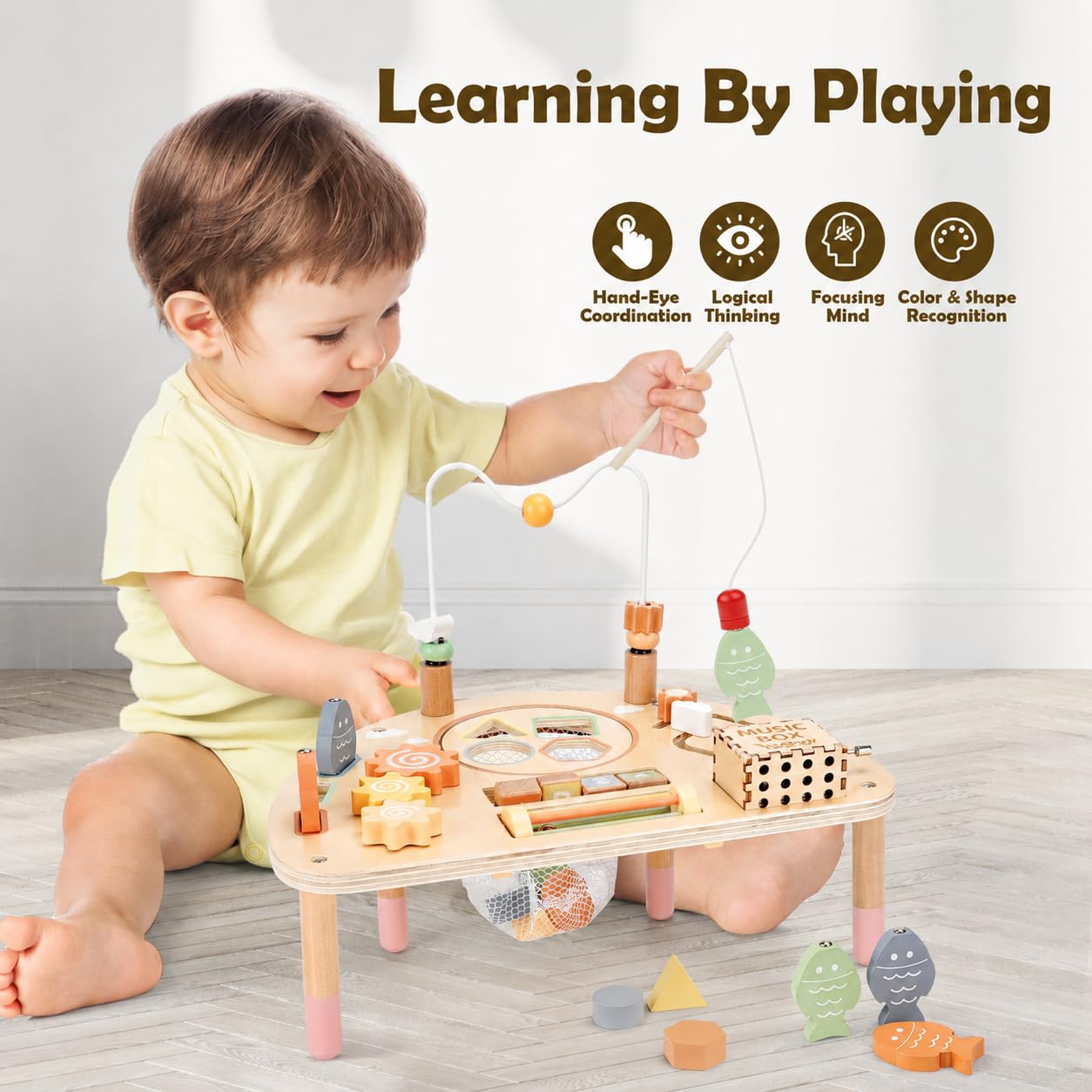 Vanplay Mesa Actividades Bebe Montessori 2 Año Mesa De Actividades Bebe 2 Año Juguetes Niños 2 3 4 5 Año