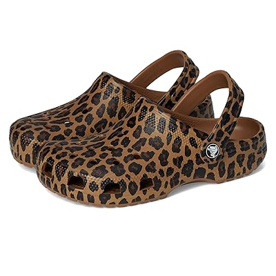 Crocs Classic Graphic Clogs Clog Shoes Sepia/Leopard
