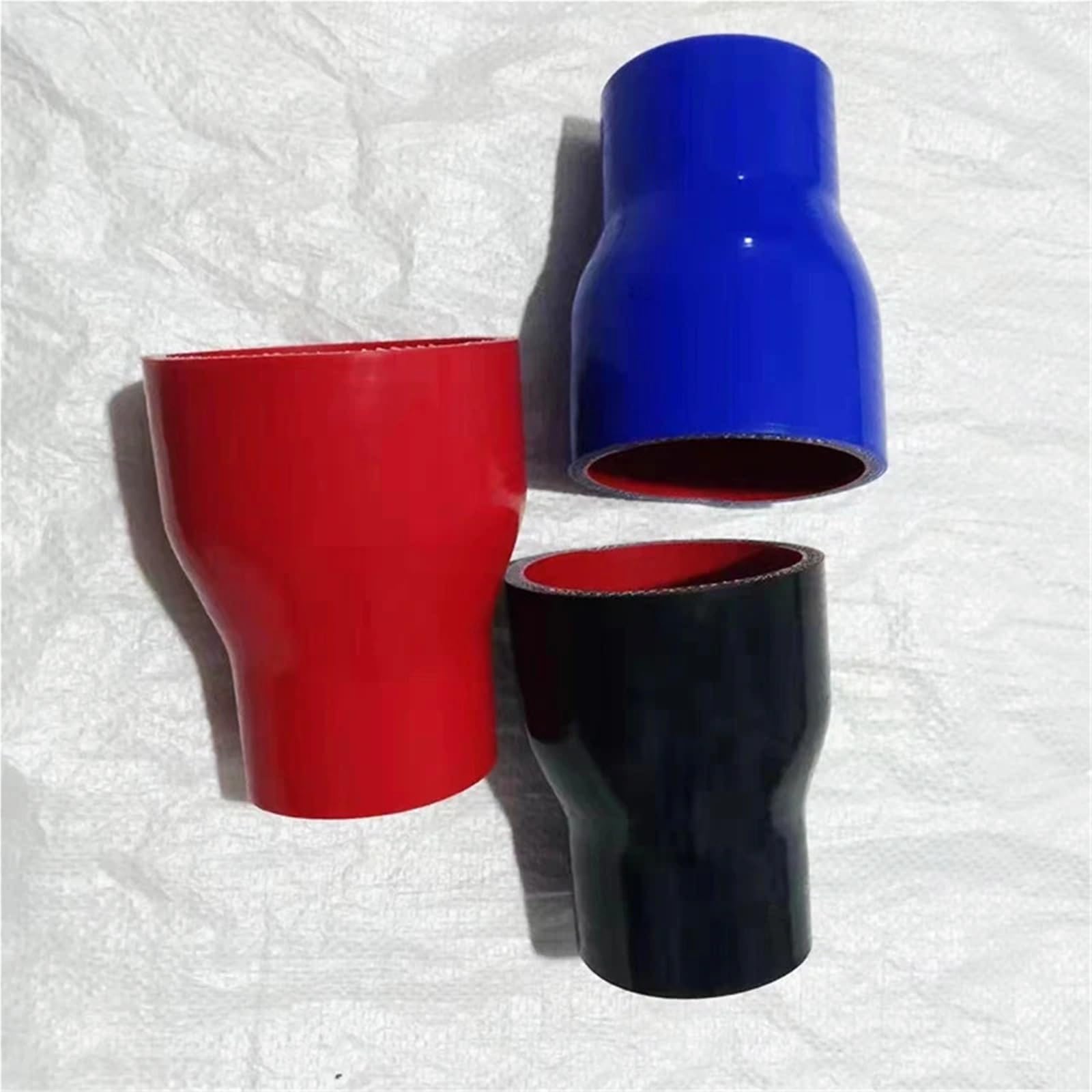manguera de intercooler Manguera Reductora De Silicona Universal Recta Para Intercooler, Turbo, Tubo Admisión, Acoplador, Rojo, Negro Y Azul(BLUE,ID51mm-57mm)