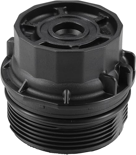 Miniatura 1 de X AUTOHAUX Cubierta negra del casquillo del filtro del motor del aceite del coche para Toyota para Lexus para Scion para Pontiac 15620-0T010