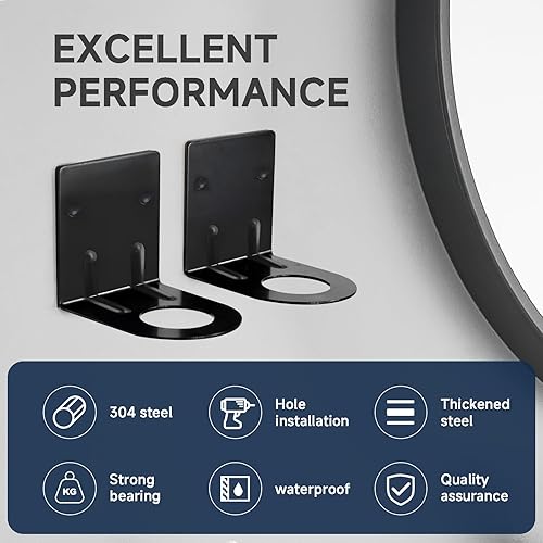 Miniatura 4 de Dispensador de jabón de pared para botella, soporte para champú para pared de ducha, soporte dispensador de champú para baño, cocina, inodoro (4