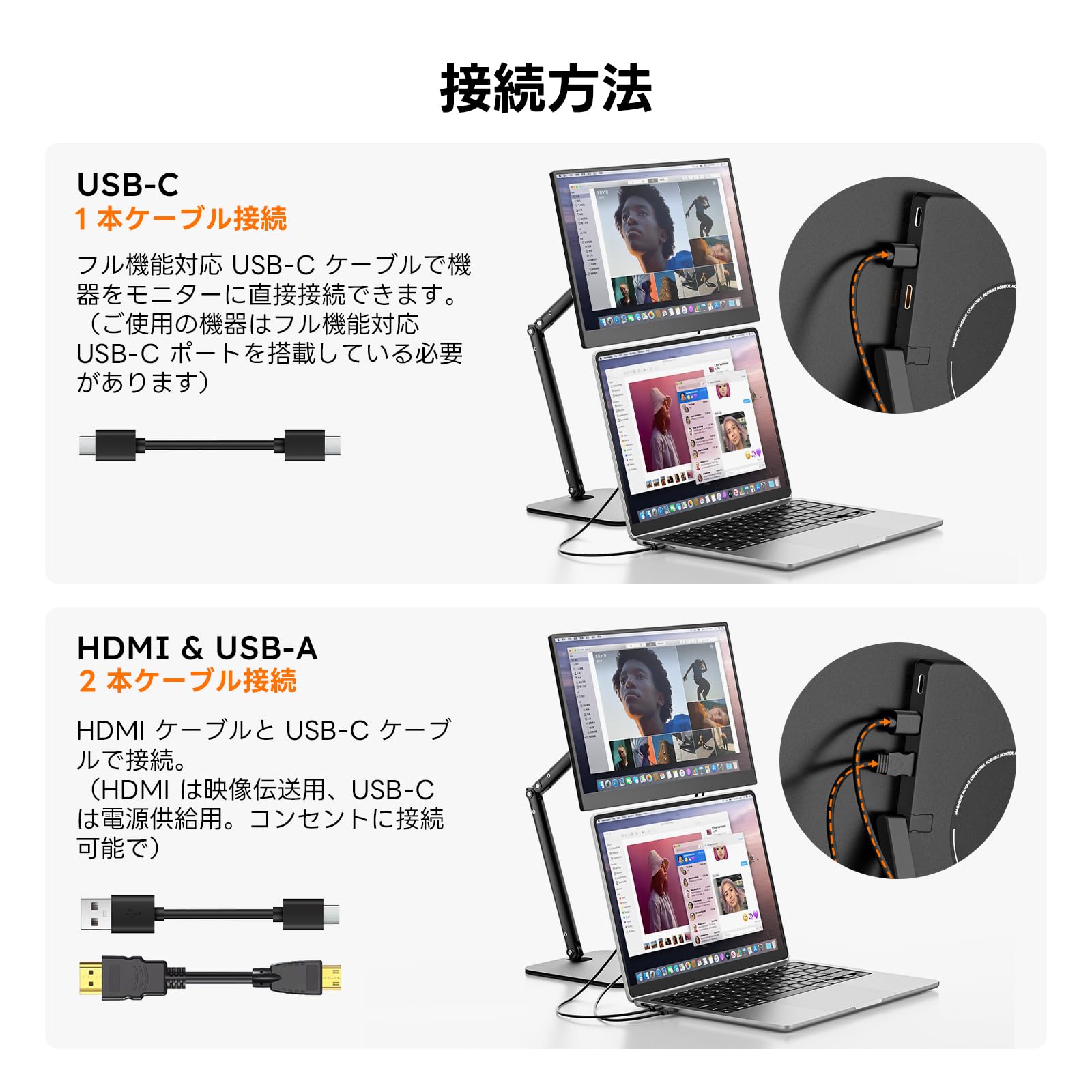 Amazon.co.jp: Omiodo 15.6インチ 磁気吸着スタンド付き モバイル