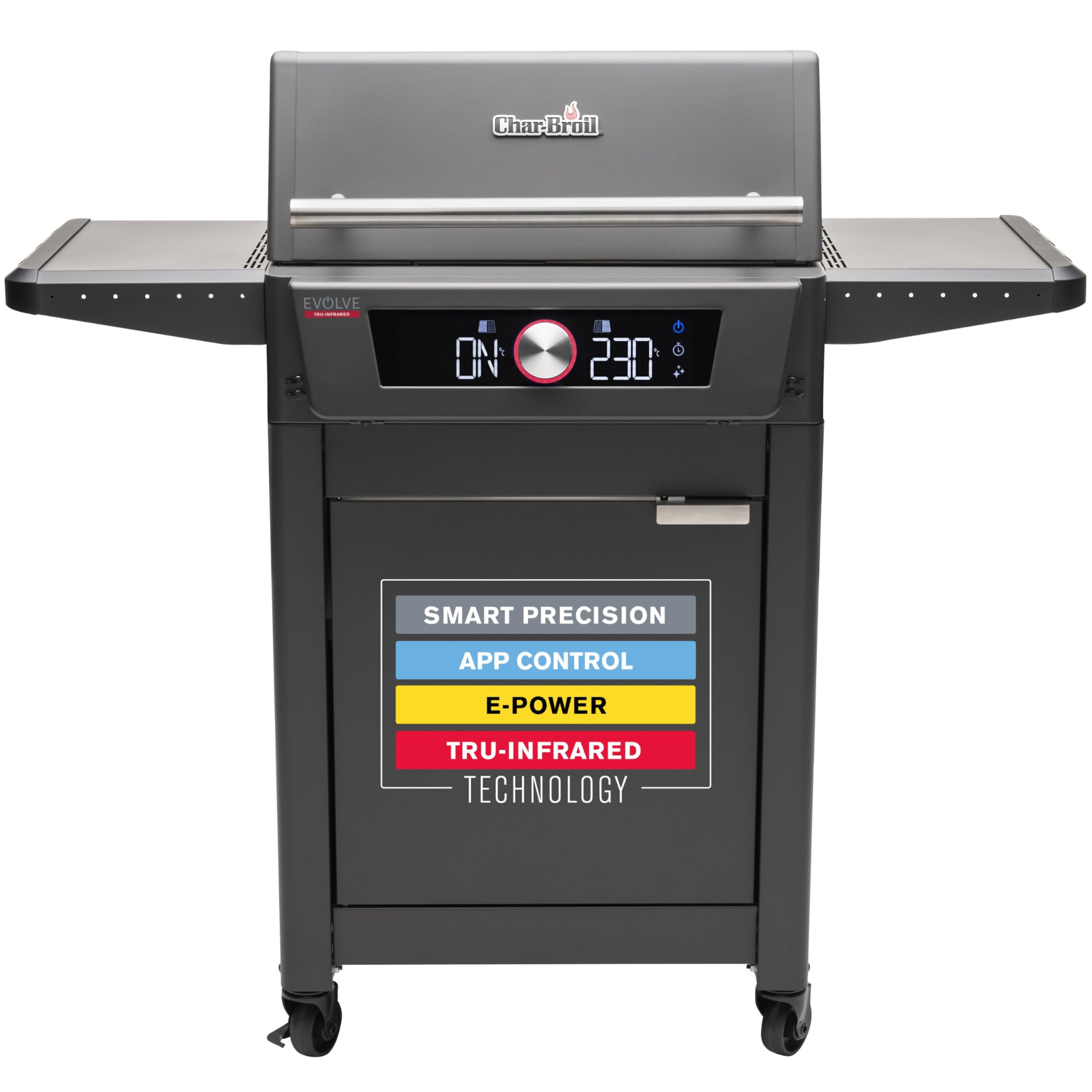 Char-Broil EVOLVE Electric Elektrogrill | 90°C-370°C, App Control, 2 Zonen, Kerntemperaturfühler