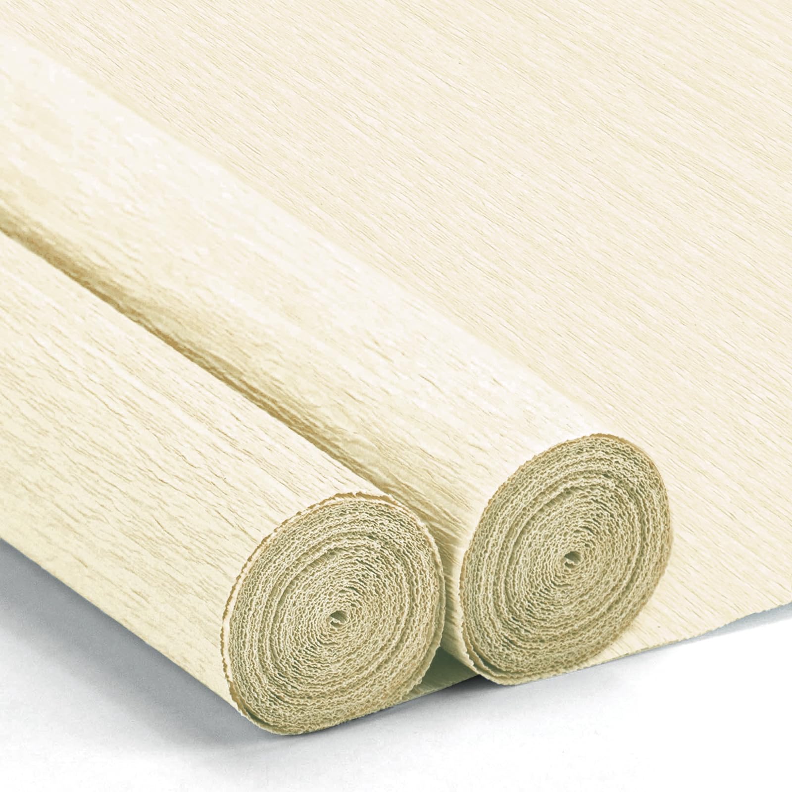 Crepe Paper Streamers 2 Rolls 10 x 98Inch (Ivory)