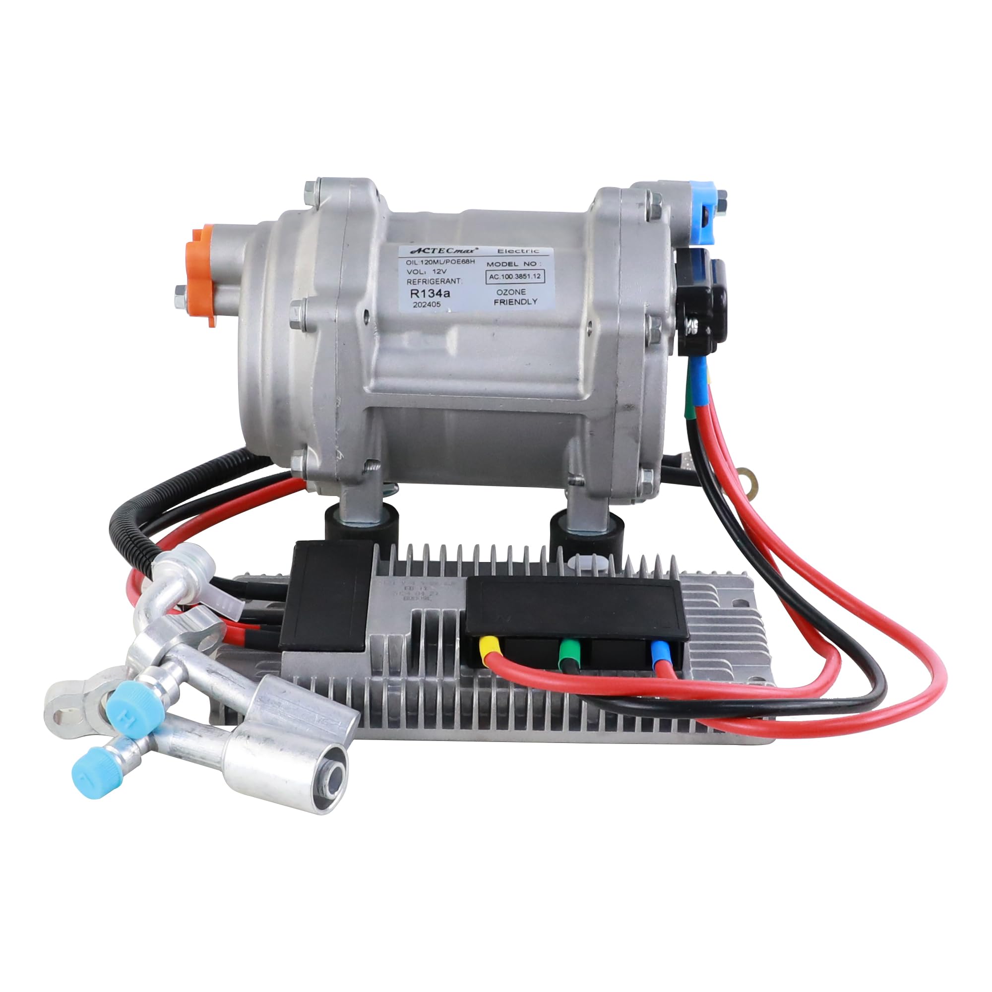 Photo 1 of ACTECMAX Universal AC Electric Compressor - 12V, R134a