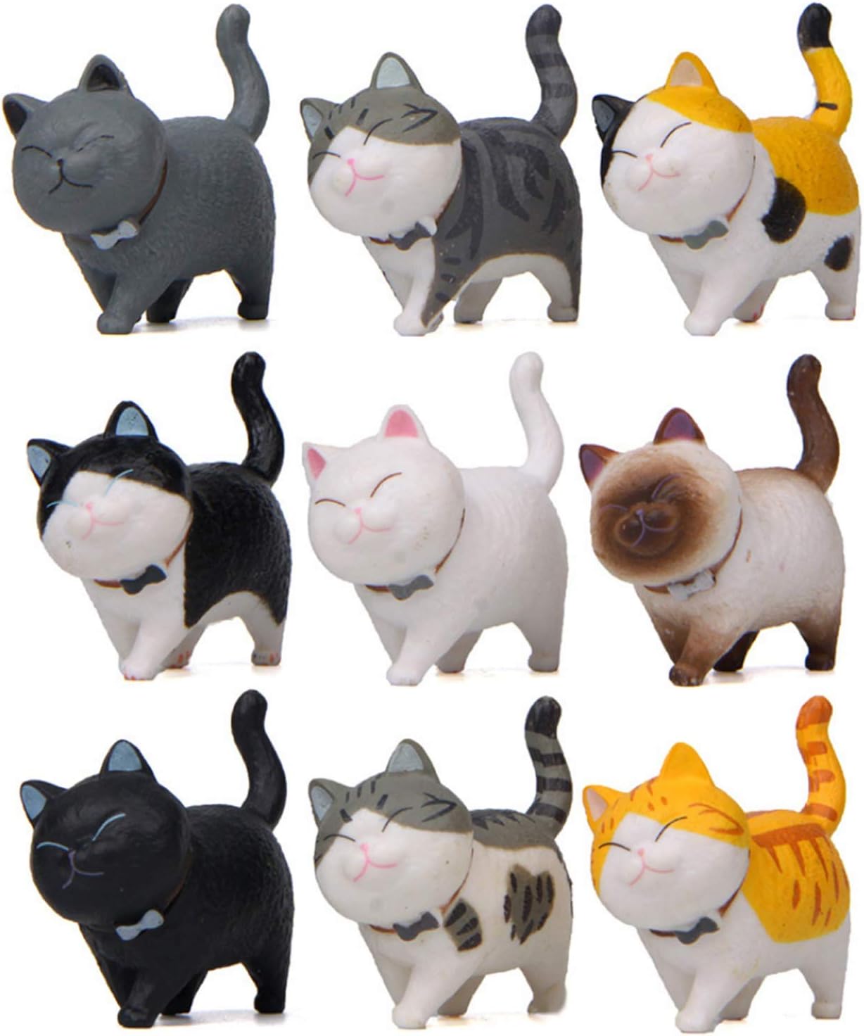 small plastic cat figures