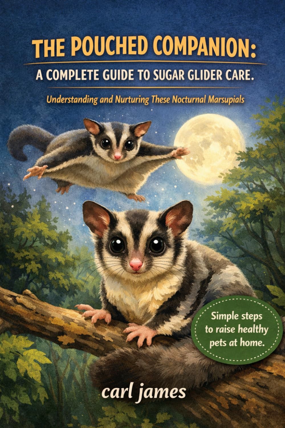 THE POUCHED COMPANION: A COMPLETE GUIDE TO SUGAR GLIDER CARE: Understanding and Nurturing These Nocturnal Marsupials