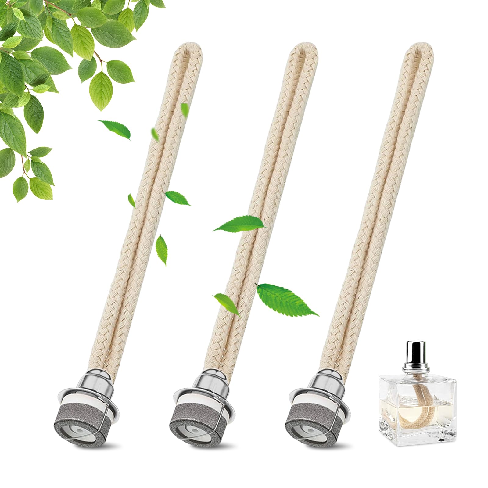Sporgo Pack of 3 Oil Lamp Wick: 17 cm Oil Lamp Wick with Catalytic Burner, Oil Lamp Wick Catalytic Lamp Replacement Wick, Fragrance Oil Lamp Replacement Wick for Aromatherapy, Indoor Air Improvement