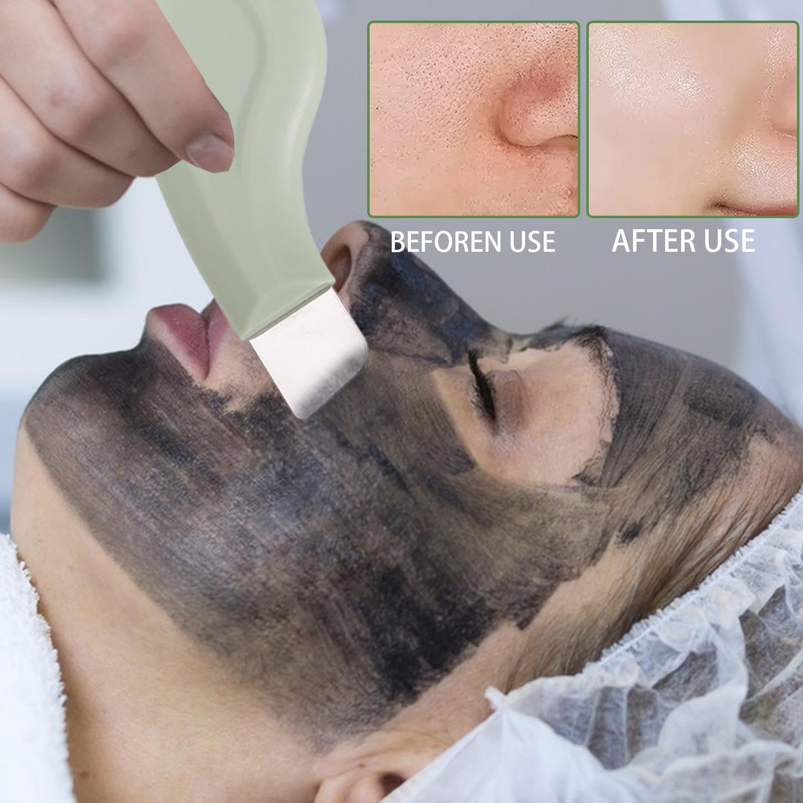 Face Scraper Skin Spatula - Face Cleansing Spatula for Skin Dirt - Women Men Nose Cheeks Forehead and Chin Metal Cleaner Extractor for Wife - Girlfriend - Manual Face Scraper