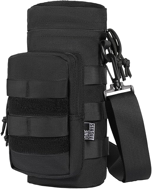OneTigris SNIPER Shoulder Bottle Carrier for 32oz Nalgene 9.8"x4" (Black-Nylon)