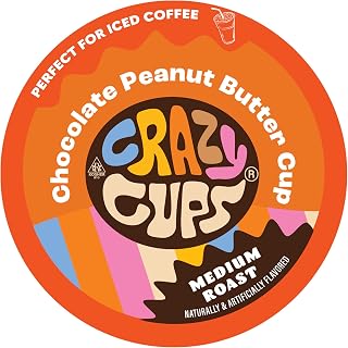 Crazy Cups Chocolate Peanut Butter Hot or Iced Coffee K-Cups