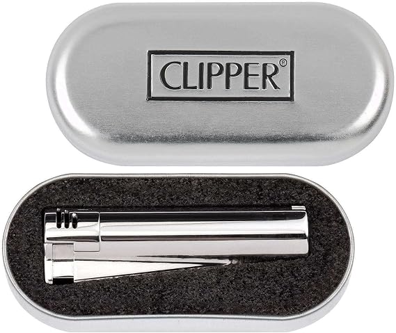 Clipper Metal Turbo Jet Çakmak Gümüş