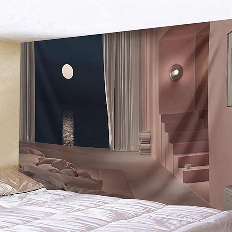 Amazon Co Jp ペストリー 壁デコシール 壁掛け 3d 窓カーテン 壁 大判 ウォールデコレーション 多機能 装飾用品 おしゃれ 寝室 自然 居間装飾 屋内 インテリア リビング マルチカバー ベッドのコーデ 引っ越し プレゼント ホーム キッチン