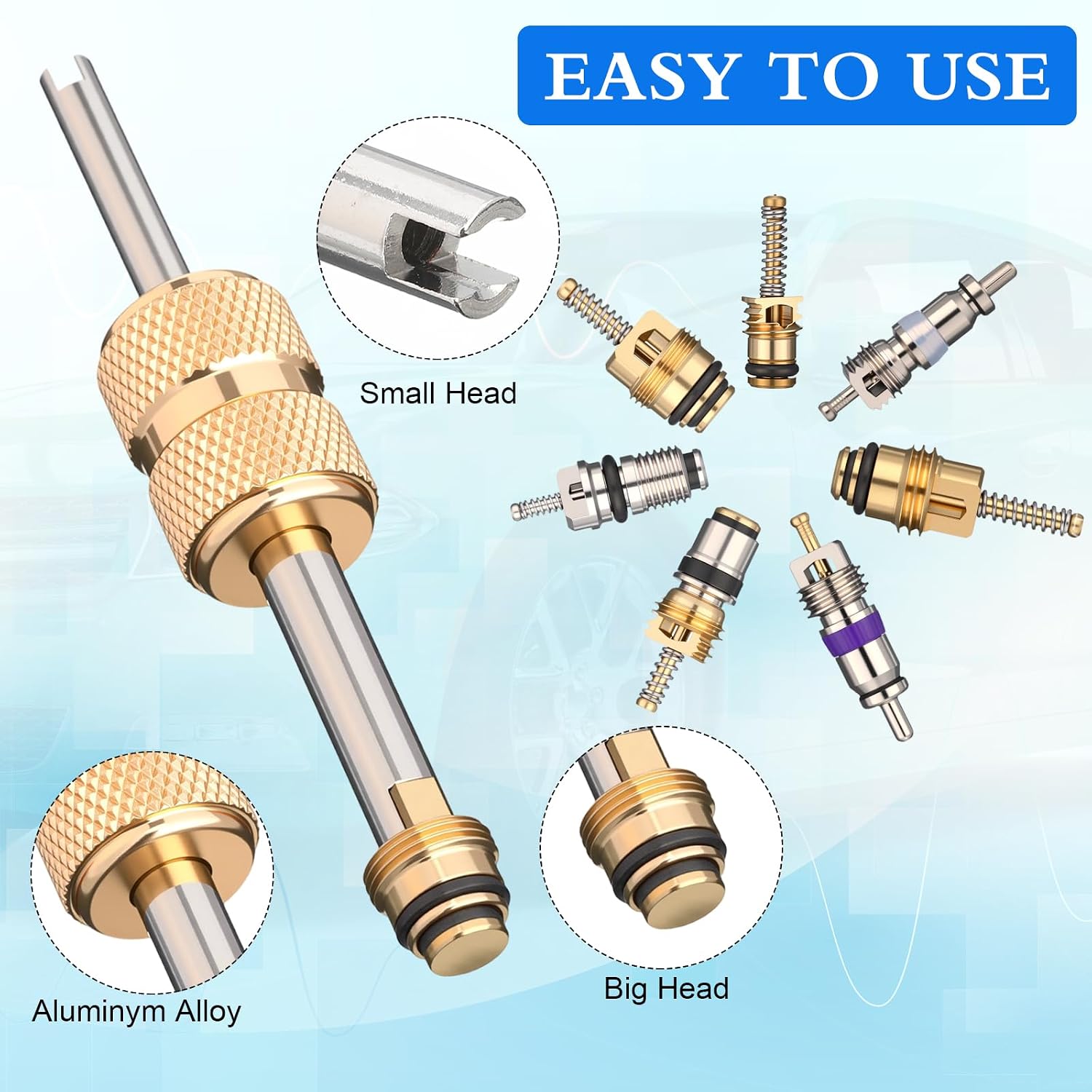 Threlaco Car A/c Valve Core, 270 Pcs O-Ring Kit, 60 Pcs Compressor Gasket Seals, 39 Piece Valve Core R12 R134a Kit O Ring Cap Compressor Port Seal Remover for A/c Refrigeration System