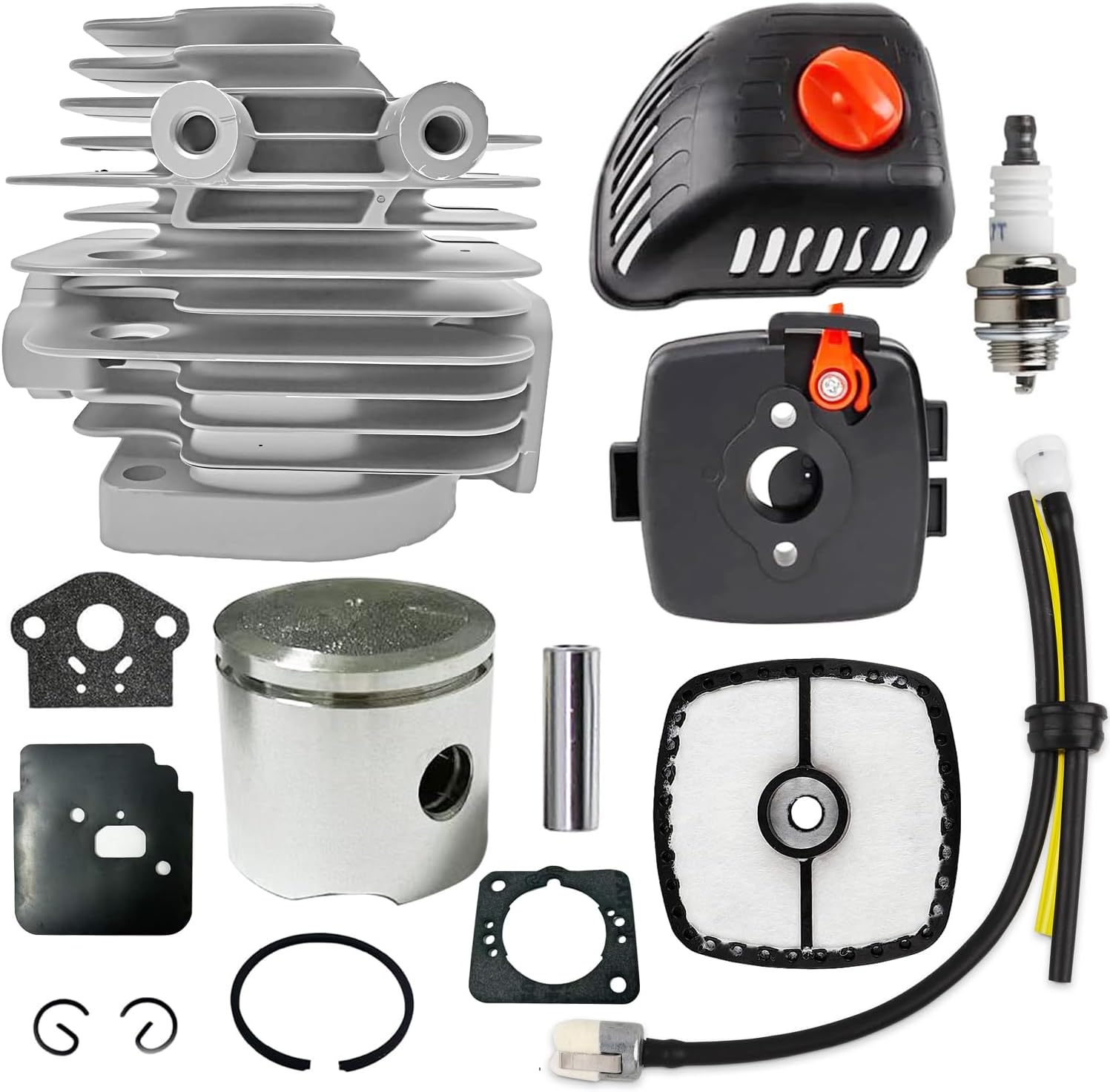 SRM-225 A130002100 Cylinder Piston Kit with SRM 225 Air Filter Cover Air Cleaner Casefor Echo GT-225 GT-225L GT-225i GT-225SF PAS-225 PE-225 PPF-225 SHC-225 SHC-225S Trimmer Weedeater Parts