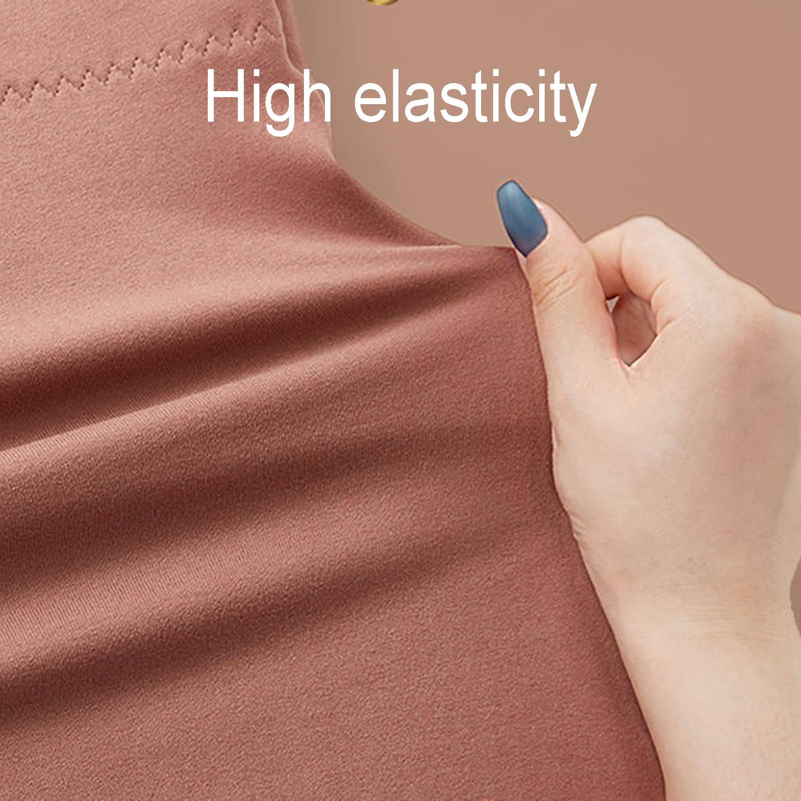 Damska bielizna termiczna Vest Top, podkoszulek bez rękawów z elastycznego grubego aksamitu, ciepła zimowa warstwa podstawowa Camisole Bielizna nocna, T-shirt z klamrą na brzuchu, z wkładką na klatk