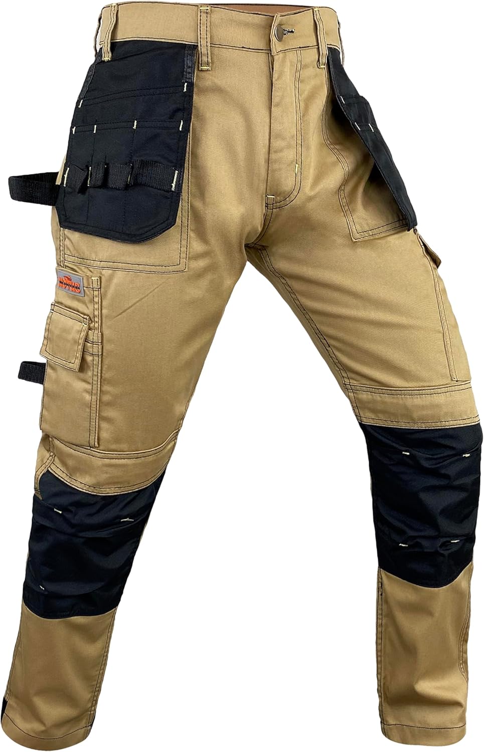 Notus Men’s Construction Tactical Carpenter Multi-Pockets Cordura Knee and Holster Pockets Reinforced Work Pants