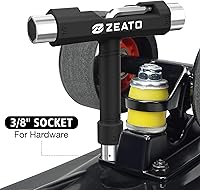 Vista 5 de Herramienta multifunción, todo en una, para patineta (con llave Allen tipo T y destornillador Phillips tipo L)