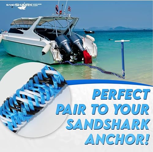 Miniatura 4 de SandShark Línea de muelle elástico de anclaje de alta calidad. Accesorios de barco Línea de anclaje que absorbe los golpes en anclajes y muelles con