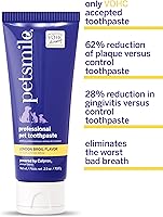 Vista 2 de Petsmile Pasta dental profesional para mascotas para gatos y perros - La única pasta dental aceptada por VOHC - Clínicamente probada para controlar