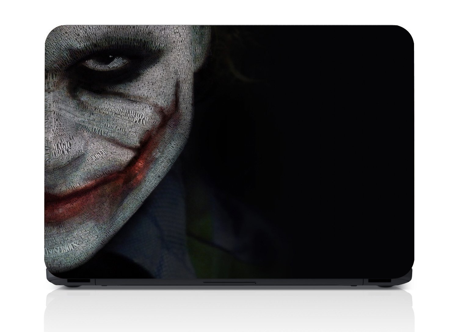 Elton The Joker Typeface Portrait Theme 3M Skin Case Vinyl Laptop Skin Case Sticker Reusable Protector Cover Case for 11.6" -15.6" Inch Acer Leonovo Sony Asus Toshiba Hp Samsung Dell