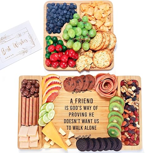 Miniatura 3 de Regalos para amigas para mujeres, regalos de amistad para mujeres, amigos, juego de tabla de queso, regalos de cumpleaños para mujeres, regalos de