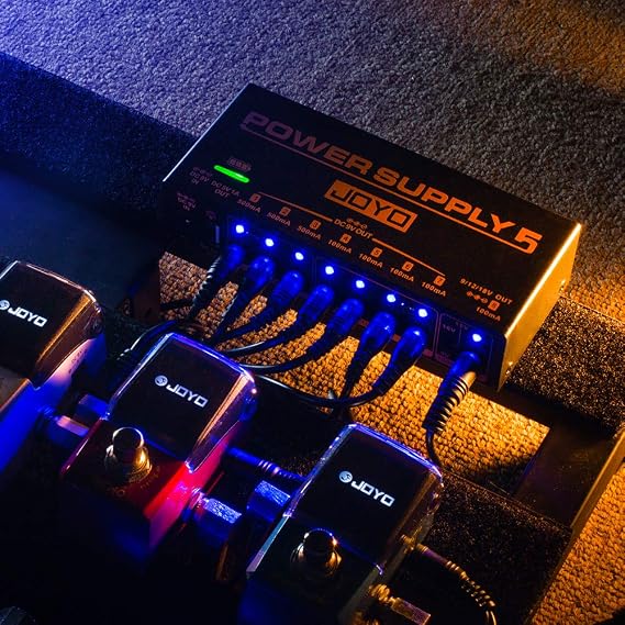JOYO JF-317 Space Verb 4 Modes Reverb Mini Pedal Bundle with JP-05 Pedal Power Supply Built-in Rechargeable Battery