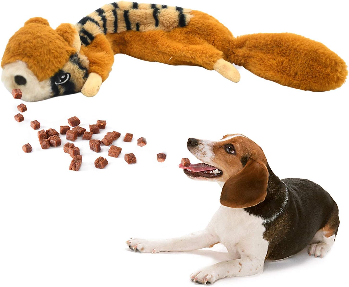 Dog Squeaky Toys Food Puzzle Toy for Puppies Small Medium Large Size Dogs, Dog Treat Dispensing Toy with IQ Dog Ball, Training…
