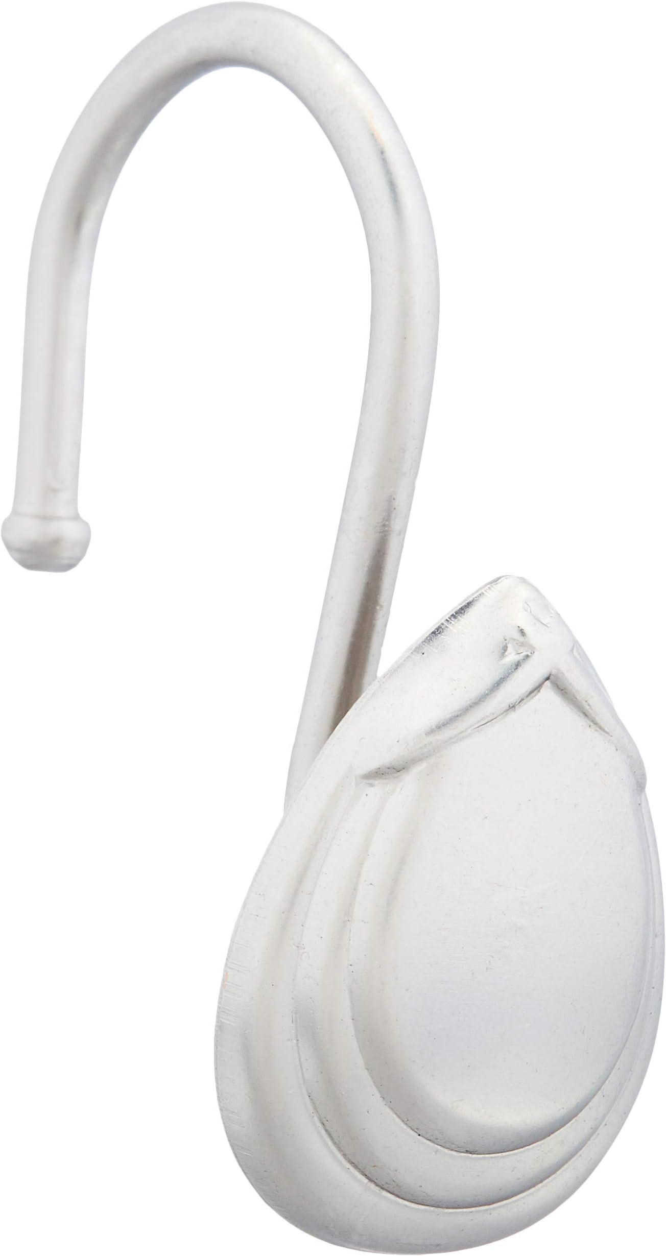 Amazon Basics Shower Curtain Hooks - Teardrop, Nickel