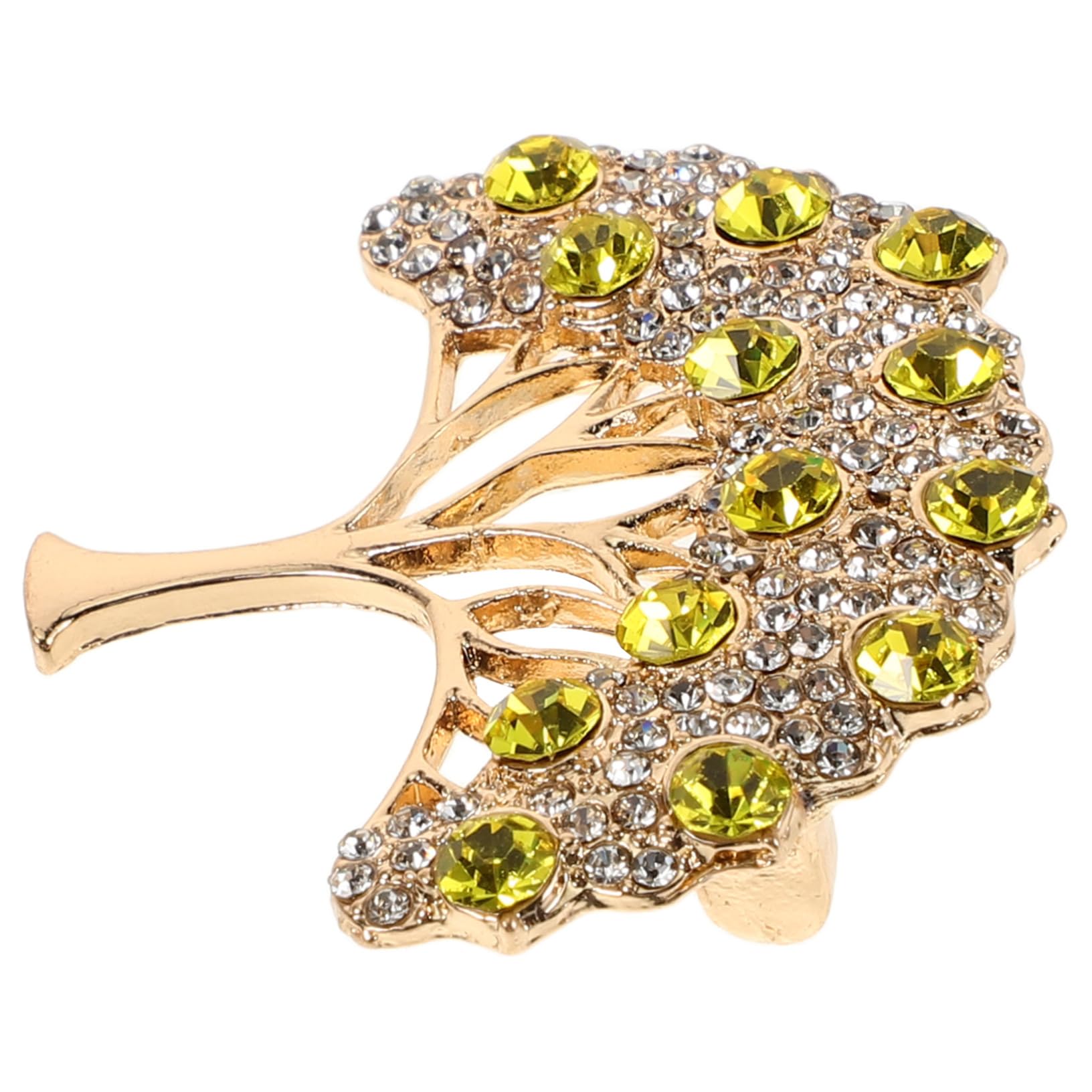 Broche, alfileres, Clip para Chal, Adorno para Sombrero, Diamantes de imitación, Colgante de Buena Suerte para Navidad, Ropa, aleación de Zinc Dorado