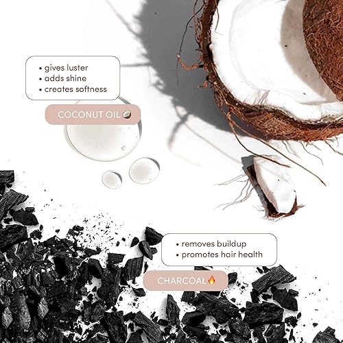 Miniatura 6 de MIZANI Moisture Fusion Champú aclarador suave limpia el cabello para eliminar la acumulación con carbón para cabello rizado