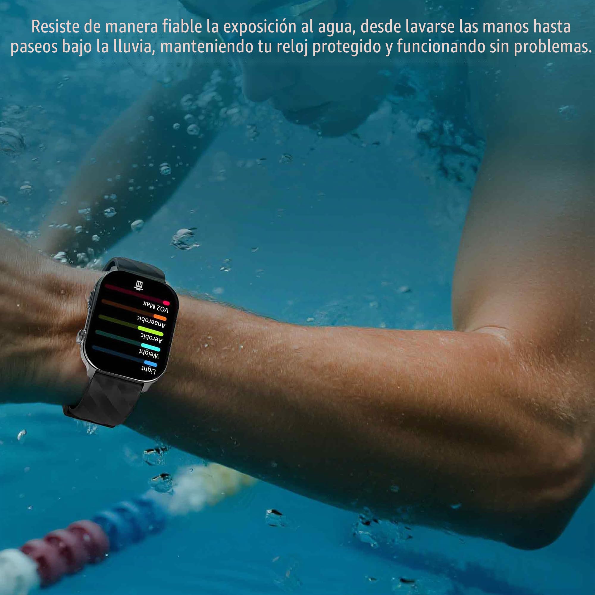 2,01" AMOLED Reloj Inteligente Mujer con Llamadas y Whatsapp, Smart Watch con 123 Modos Deportivos/SpO2/Sueño, Smart Watch 5ATM Impermeable Reloj Smartwatch Hombre para Android iOS (Plateado)