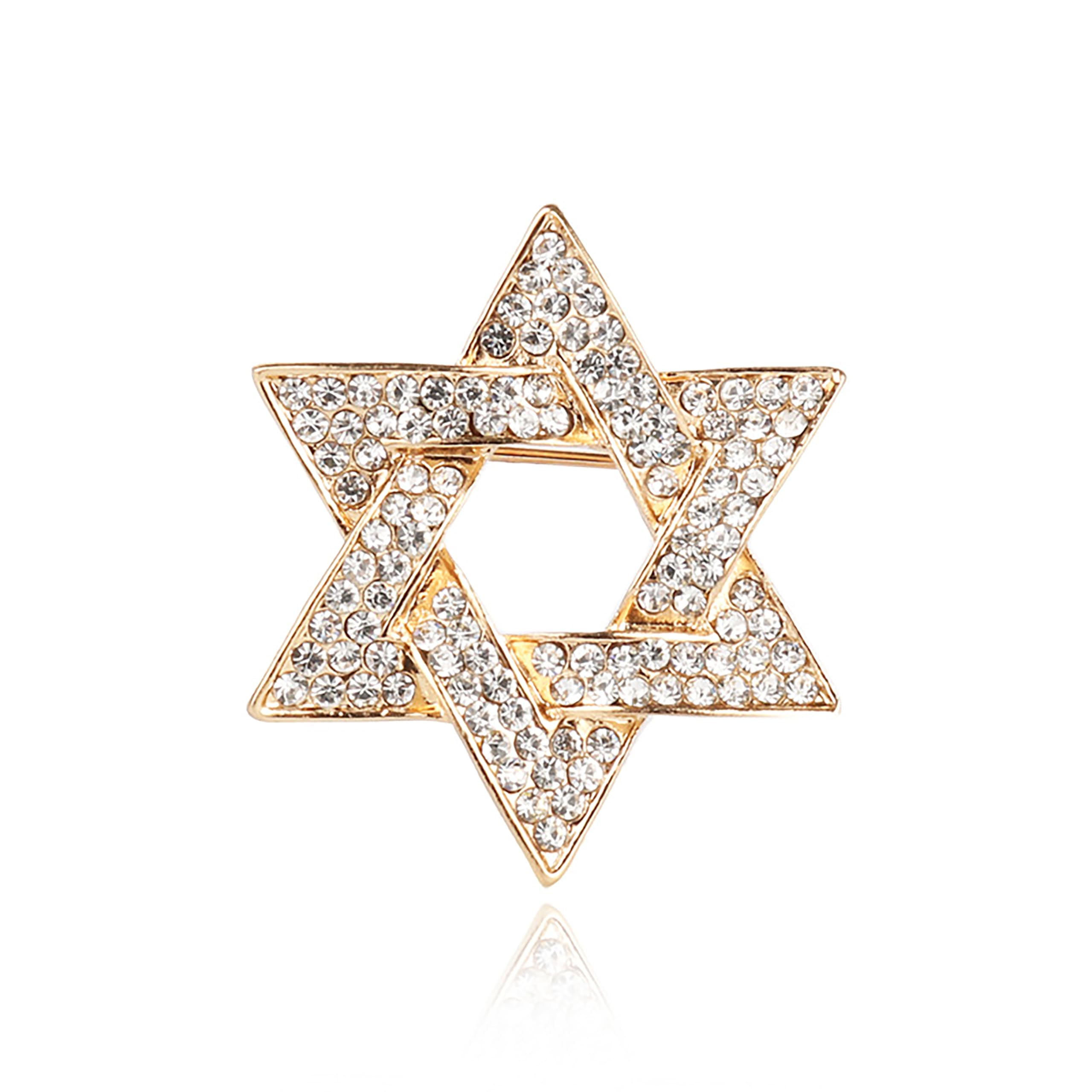 SYGA Brooch Pin Fashion Crystal Rhinestone Jewellery Pin Vintage Clothing Accessories Decoration Diamond-Filled Six-Pointed Star Gold Brooches For Mens - S90 (B0CY8JRTT7) Amazon Price History, Amazon Price Tracker