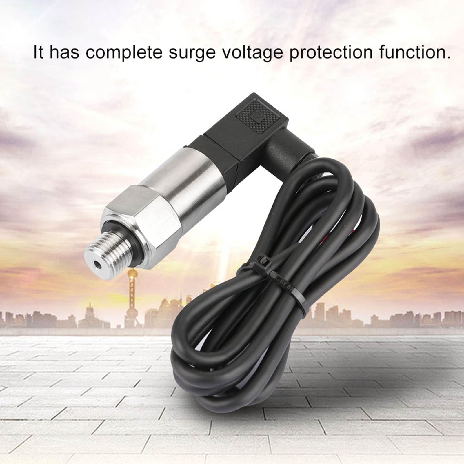 Aramox Trasduttore di Pressione G1/4 per Gas e Acqua Output 4-20mA SilPsi (0-1,6MPA)